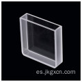 Cubeta de vidrio óptico transparente de lado grande